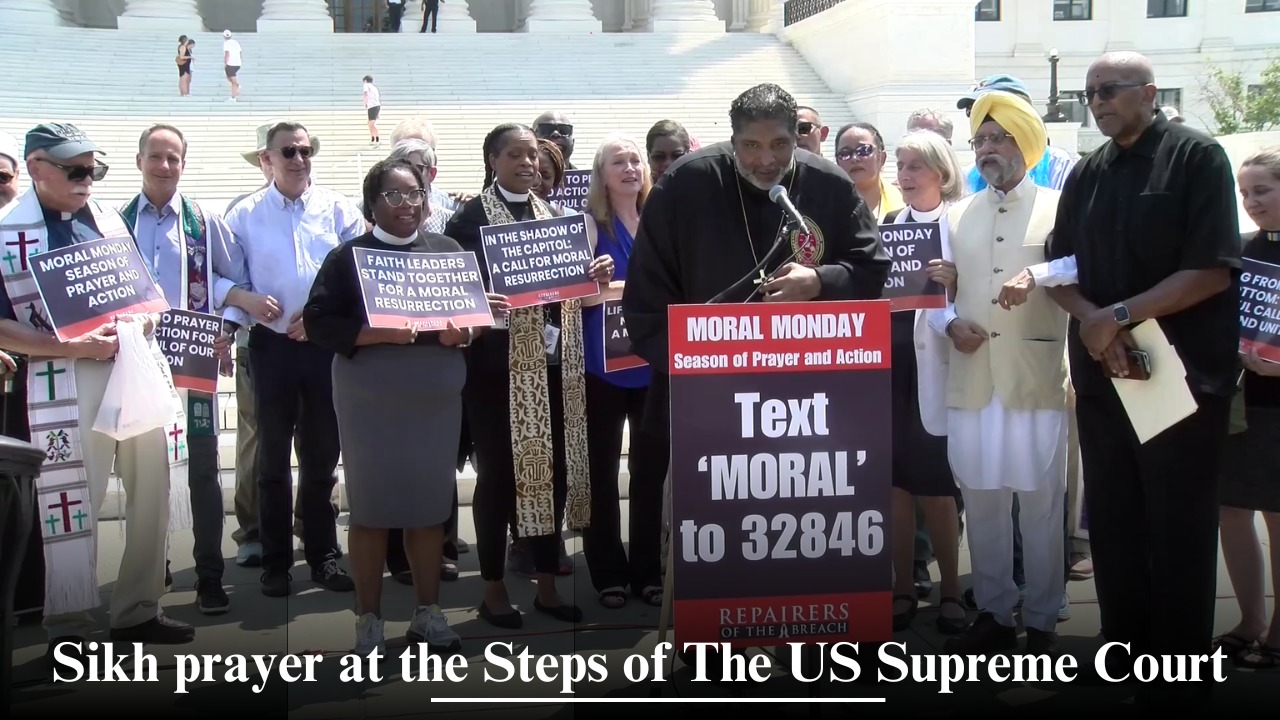 Sikh prayer at the Steps of The US Supreme Court 